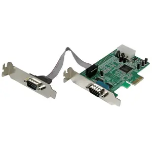 StarTech.com Startech Carte D´extension Pci-e 2 Ports Rs232 Uart 16550 Bas Profil Pcie pas cher