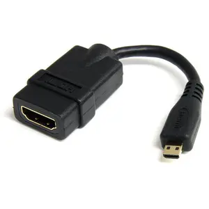 Comparateur de prix : StarTech.com Adaptateur micro HDMI vers HDMI 1.4 - 4K 30Hz - M/F - 13 cm