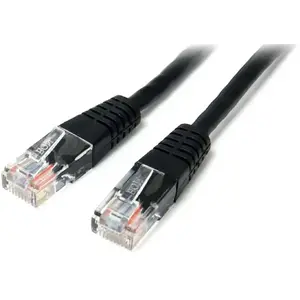 Comparateur de prix : StarTech.com StarTech 15m Cat5e Black Molded Cat5e Patch Cable