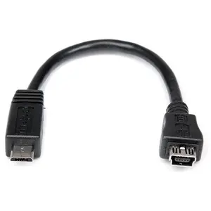 Comparateur de prix : Câble adaptateur Micro USB vers Mini USB de 15 cm - M/F (UUSBMUSBMF6)