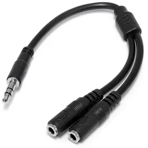 Comparateur de prix : StarTech.com Startech Adaptateur Audio Jack MUY1MFFS Noir 0,2 m TU