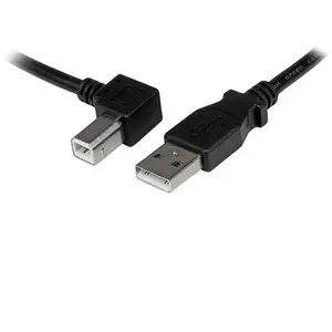Comparateur de prix : StarTech.com Câble USB 2.0 Type A vers USB Type B Coudé à Gauche - STARTECH - 2m - Noir