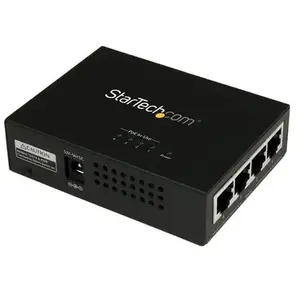 Comparateur de prix : StarTech.com Startech Convertisseur D´injecteur Power Over Ethernet+ 4 Ports Ethernet