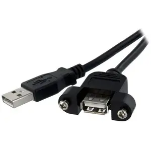 StarTech.com Rallonge de câble USB 2.0 à montage sur panneau / goulotte A vers A pas cher