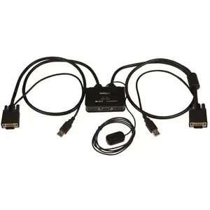 Comparateur de prix : StarTech.com Switch KVM USB VGA à 2 ports - Commutateur KVM alimenté par USB ave