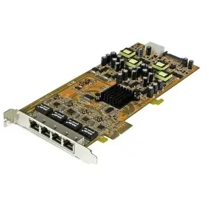 Comparateur de prix : StarTech.com Startech Carte D´extension Pci-e Gigabit Ethernet 4 Ports Power Over Ethernet