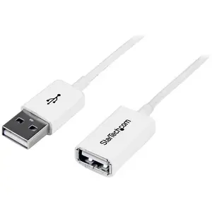 Comparateur de prix : StarTech.com Câble d'extension USB 2.0 Type A-A - M/F - 3 m - Blanc
