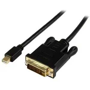 Comparateur de prix : StarTech.com Startech Adaptateur Mini DisplayPort vers DVI MDP2DVIMM6BS Noir 1,9 m TU