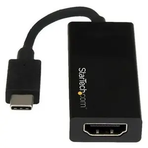 Comparateur de prix : StarTech.com Adaptateur vidéo USB-C vers HDMI - M/F - Ultra HD 4K - Noir