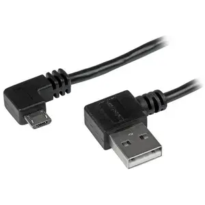 StarTech.com Câble StarTech USB-A vers micro-USB-A coudé (à droite) USB 2.0 - 1 m - Noir pas cher