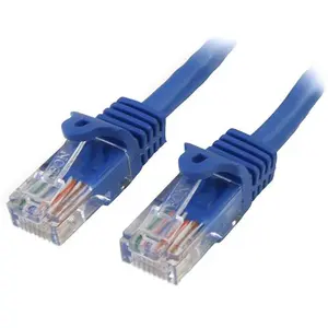 Comparateur de prix : StarTech.com StarTech 0.5m Blue Snagless Cat5e Patch Cable