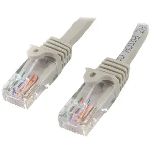 Comparateur de prix : StarTech.com Startech Cable de Red Cat5e Ethernet RJ45 sin Enganches 0.5m Gris