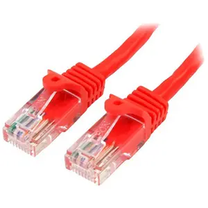 Comparateur de prix : StarTech.com Câble réseau Cat5e UTP sans crochet - STARTECH - 50 cm Rouge - Compatible PoE