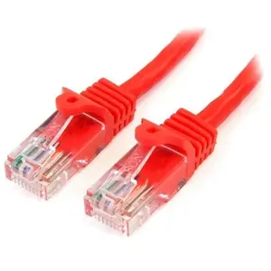 Comparateur de prix : StarTech.com StarTech 3m Red Snagless UTP Cat5e Patch Cable