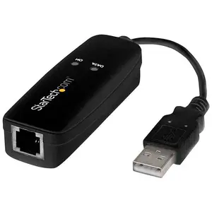 StarTech.com Modem fax USB externe - STARTECH - 56K - V.92 - USB 2.0 - ITU-T V.17, V.29, V.27 pas cher