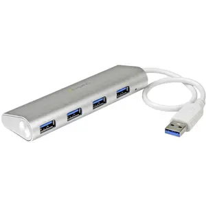 Comparateur de prix : StarTech.com Hub USB 3.0 compact à 4 ports avec câble intégré - Argent
