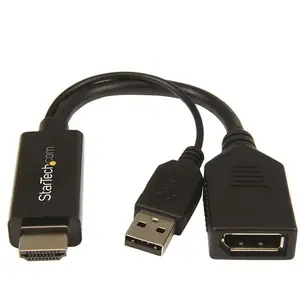 Comparateur de prix : StarTech.com HD2DP câble vidéo et adaptateur Noir