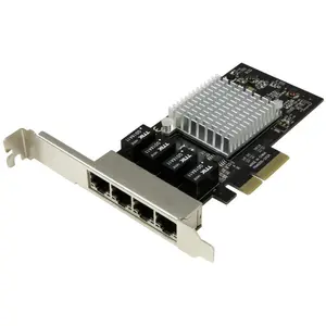 StarTech.com Carte réseau PCI Express à 4 ports Gigabit Ethernet avec chipset Intel I350