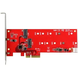 Comparateur de prix : StarTech.com 2x M.2 SSD Controller Card - PCIe - M.2 SATA III NGFF Car...