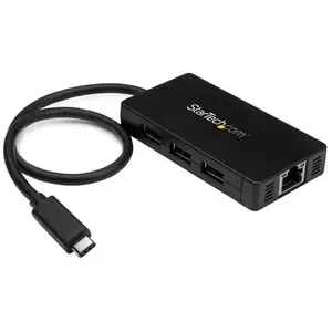 StarTech.com Hub USB-C à 3 ports avec Gigabit Ethernet - USB-C vers 3x USB-A - U pas cher