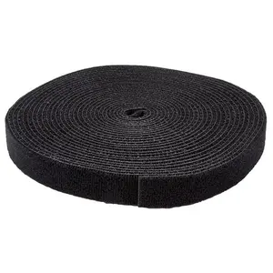 StarTech.com Sangle auto-agrippante StarTech HKLP25 7,6 m Nylon Noir Réutilisable pas cher