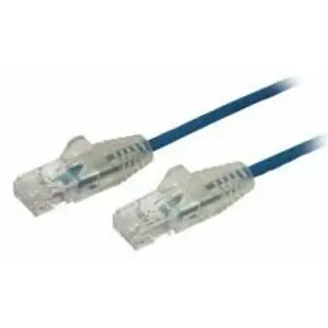 Comparateur de prix : Startech N6PAT250CMBLS Cable de Red Cat6 Delgado RJ-45 sin Enganches 2.5m Azul