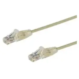Comparateur de prix : StarTech.com Startech N6PAT100CMGRS Cable de Red Cat6 Delgado RJ-45 sin Enganches 1m Gris