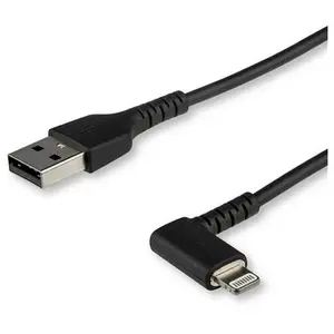 Comparateur de prix : StarTech.com Câble Lightning vers USB coudé de 1 m - Certifié Apple MFi - Noir
