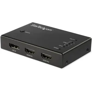 Comparateur de prix : StarTech.com Switch commutateur HDMI 4K 60 Hz à 4 entrées - 3x HDMI 1x DisplayPort
