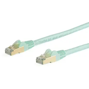 Comparateur de prix : StarTech Câble réseau Ethernet RJ45 Cat6 de 7 m - Aqua (Cable - Aqua CAT6a