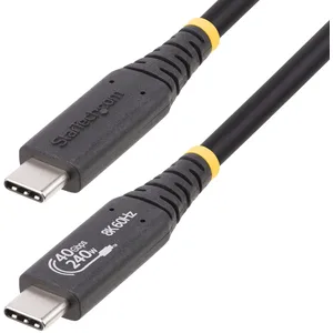 Comparateur de prix : StarTech.com Câble USB4 de 1m 40Gbps, 240W (5A) Power Delivery, 8K120Hz/4K240Hz DP Alt Mode, Certifié USB-IF - Compatible TB