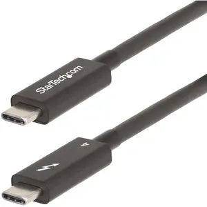 Comparateur de prix : StarTech.com Câble Thunderbolt 4 (40 Gb/s) USB-C - M/M - Noir - 0.5 m