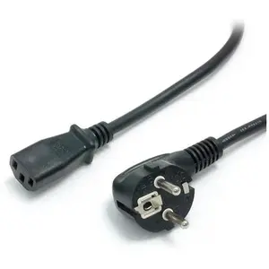StarTech.com Cordon d'alimentation bipolaire Schuko CEE7 vers IEC 320 C13 de 1,8 m pour PC - Noir pas cher