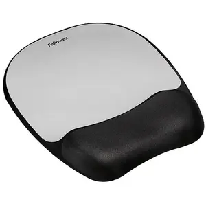Comparateur de prix : FELLOWES Tapis de souris avec repose poign?e Gel m?moire de forme