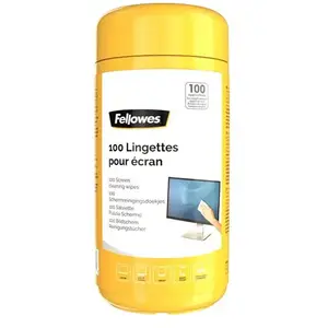 Fellowes Boîte de 100 lingettes nettoyantes pour écran pas cher