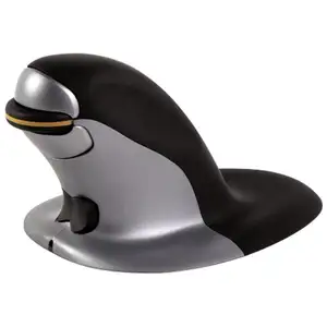 Comparateur de prix : Fellowes Souris verticale ambidextre Penguin   Sans fil - Grand 9894501