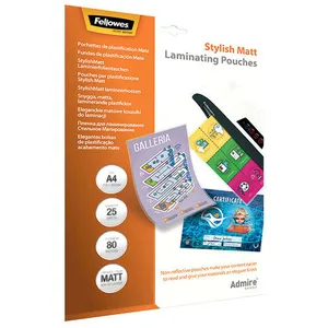 Comparateur de prix : Fellowes fellowes pochette à plastifier, a4, mat, 160 microns noir