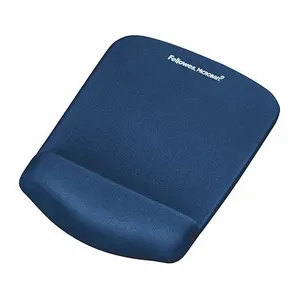 Comparateur de prix : Fellowes PlushTouch Tapis de souris avec repose-poignets bleu