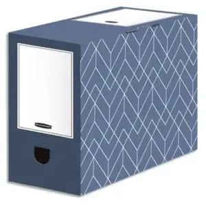 Comparateur de prix : Fellowes 4483901 Boîte à archives Carton Noir, Blanc