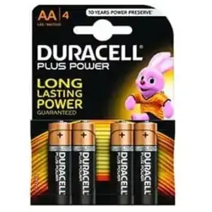 Pack de 4 piles Alcaline Duracell Plus Power type AA 1,5V (R06) pas cher