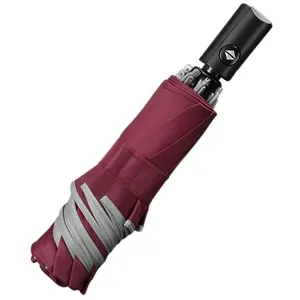 Comparateur de prix : Automatique Parapluie Pliant Arrière Parapluie avec Bandes Réfléchissa...