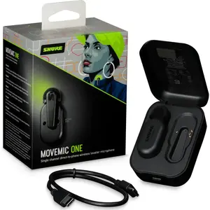 Comparateur de prix : Shure MoveMic - Micro cravate sans fil avec boîtier de charge