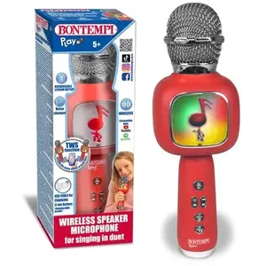 Comparateur de prix : Bontempi Micro Sans Fil Avec Haut Parleur Pour Chanter En Duo
