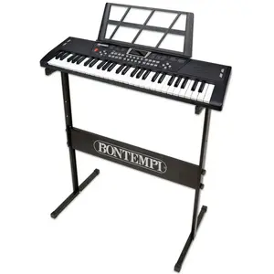 Bontempi Clavier électronique 54 touches lumineuses avec pieds pas cher
