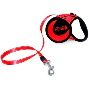 Laisse KONG Explore, rouge taille XL jusqu'à 70kg, longueur de la sangle 5 m environ pas cher
