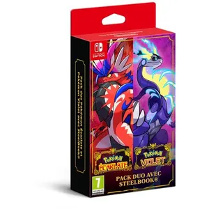 Comparateur de prix : Pack Duo Pokémon Ecarlate et Violet avec SteelBook Nintendo Switch