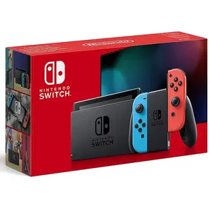 Comparateur de prix : Console Nintendo Switch avec paire de Joy-Con Rouge et Bleu Neon V2