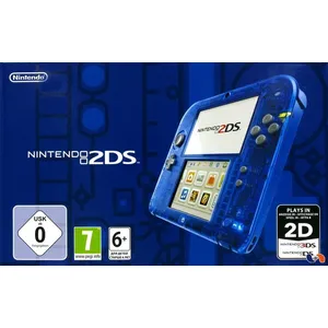 Console Nintendo 2ds Bleu Transparent pas cher