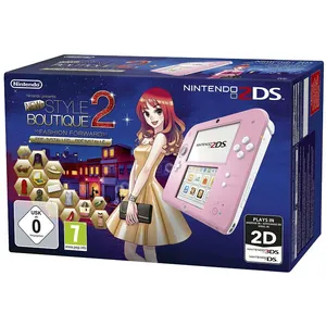 Console Nintendo 2DS Rose et Blanc + La Nouvelle Maison du Style 2 pas cher