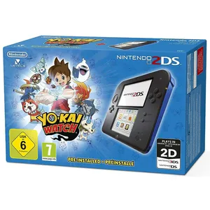 Console Nintendo 2DS - noir/bleu + Yo-Kai Watch Préinstallé pas cher